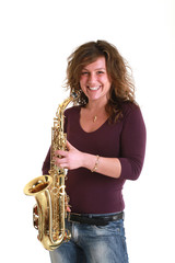 girl with sax