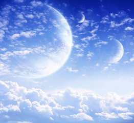 Canvas Print - sky in alien planet