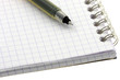 © Unclesam - carnet spirale stylo noir fond blanc