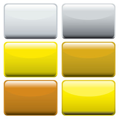 metallic oblong web buttons