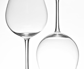 A glass isolated on a white background