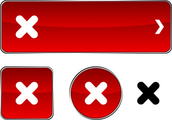 Cross  button set.