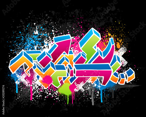 Board z aluminiowym obramowaniem Projekt graffiti