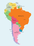Fototapeta Mapy - South America