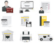 Vector online banking icon set. Part 1