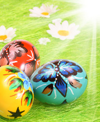 Wall Mural - Colorful Easter Eggs