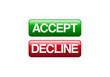 accept & decline icons