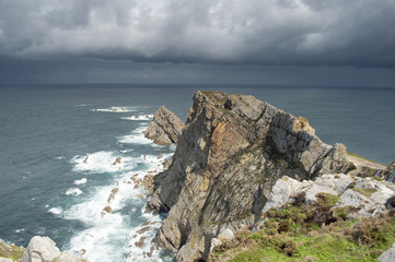 Wall Mural - Paisaje en el Cabo de Peñas (Asturias).