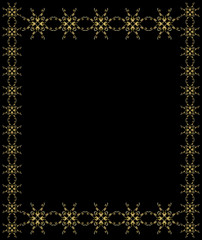 Sticker - Elegant gold frame