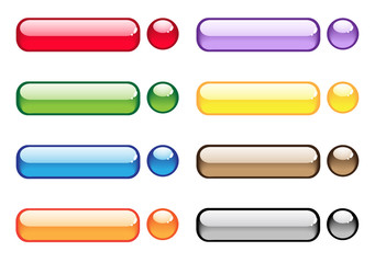 Transparent aqua buttons