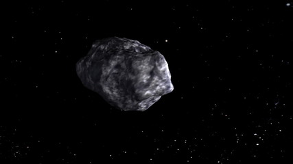 Wall Mural - a soccer ball as asteroid is coming to the earth
