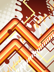 Wall Mural - abstract lines art