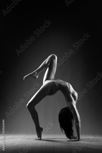 Fototapeta na wymiar Gymnastic nude