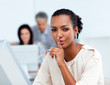 © WavebreakMediaMicro - Confident businesswoman asking for silence