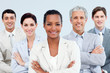 © WavebreakMediaMicro - Diverse business people standing with folded arms