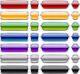 Wall Mural - glossy buttons.
