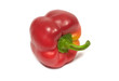 Fresh appetizing sweet red pepper isolated on white
