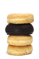 Poster - a isolated donuts  on a white background