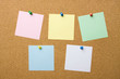 © Igor Dutina - Corkboard with five blank notes