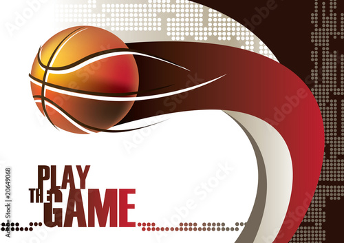 Vector: Basketball poster Basketball poster