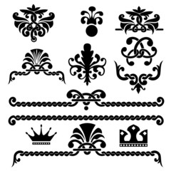 Canvas Print - gothic design elements