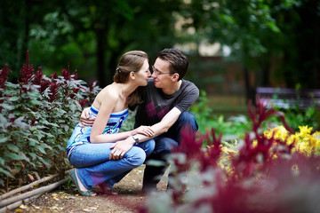 Lucky in love for a walk in park