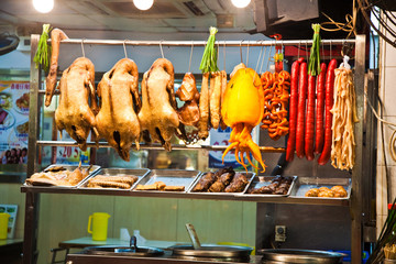 delicious food is offered in the chinese open air restaurant