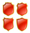 shields with golden border