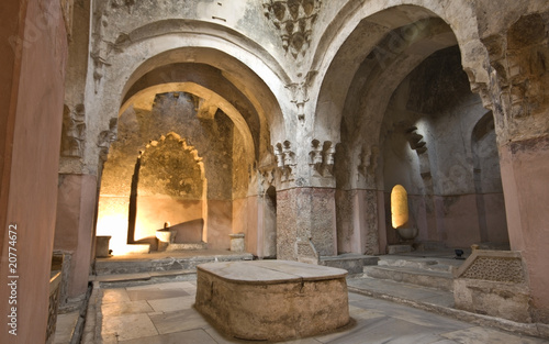 Fototapeta do kuchni Bey hamam bath historic building at Thessaloniki city in Greece