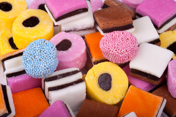 assortment of licorice sweets