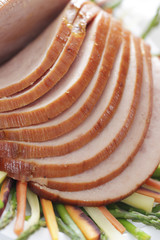 Wall Mural - sliced pork ham