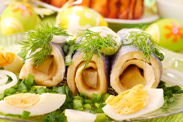 herring rolls  for easter