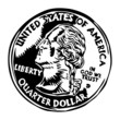 quarter dollar coin