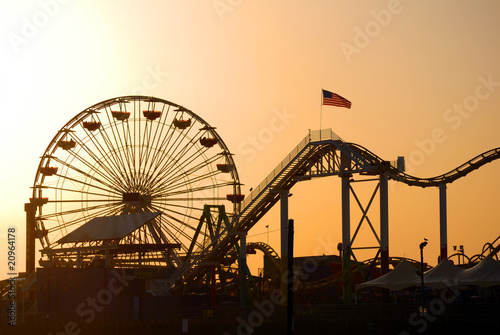 Fotoboard na płycie Santa Monica Pier Los Angeles