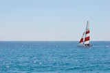 Fototapeta Łazienka - yacht in the blue sea