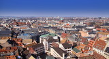 Fototapeta Miasto - Ville de Strasbourg, vue du ciel