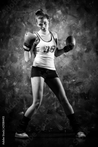 Fototapeta dla dzieci Boxer woman