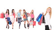 © Netfalls - Group of shopping girls