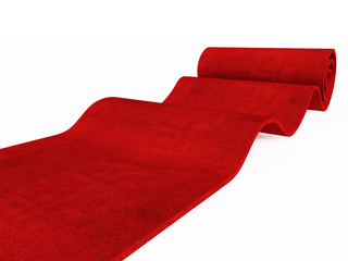 Wall Mural - rolling red carpet