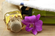 décor massage zen fleuri
