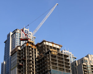 modern high rise apartment building construction