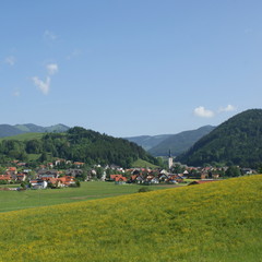 Canvas Print - Marktgemeinde Passail / Oststeiermark / Österreich