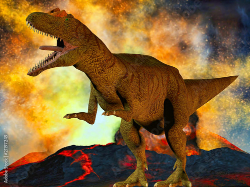 Board z aluminiowym obramowaniem Dinozaury doomsday