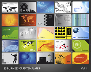 25 business card templates. Volumen I