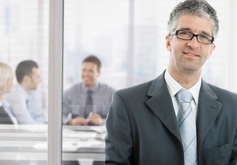 Canvas Print - Businessman at office