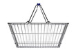 Shopping basket isolated on white