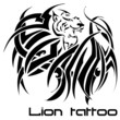 vector illustration iconic lion