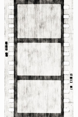 Canvas Print - BW film strip