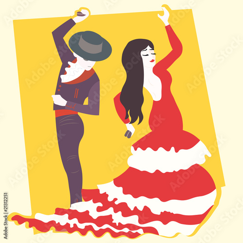 typowe-hiszpanskie-flamenco-ilustracji-wektorowych