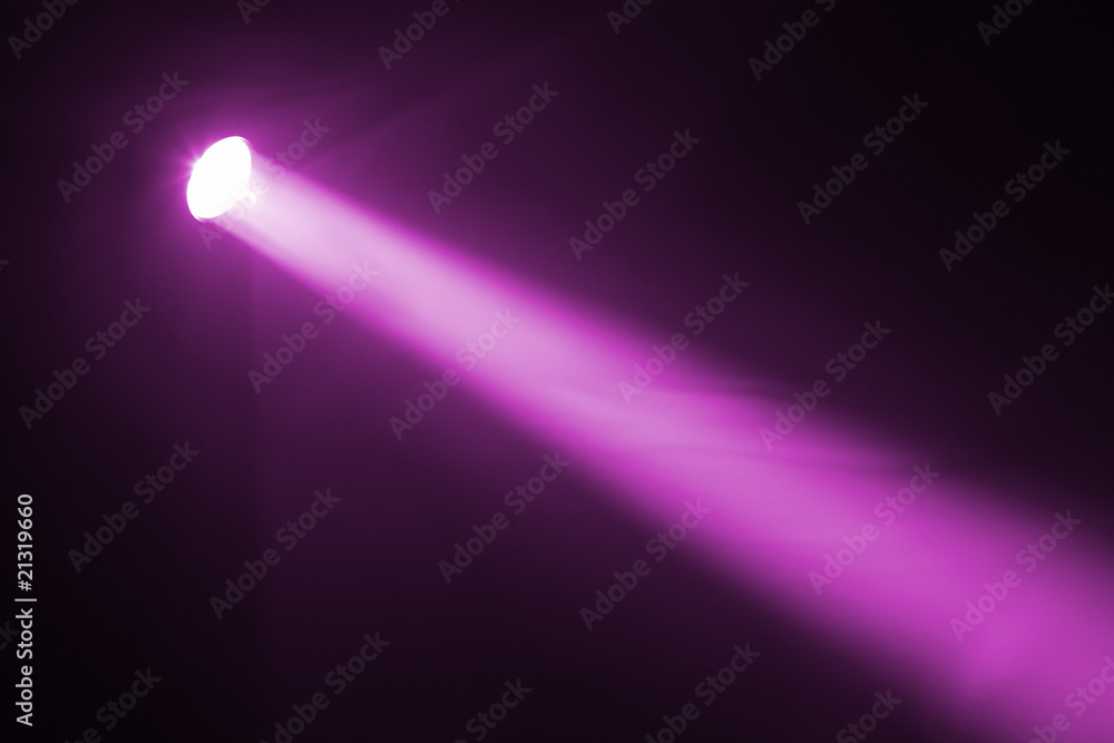 purple spotlight - obrazy, fototapety, plakaty 
